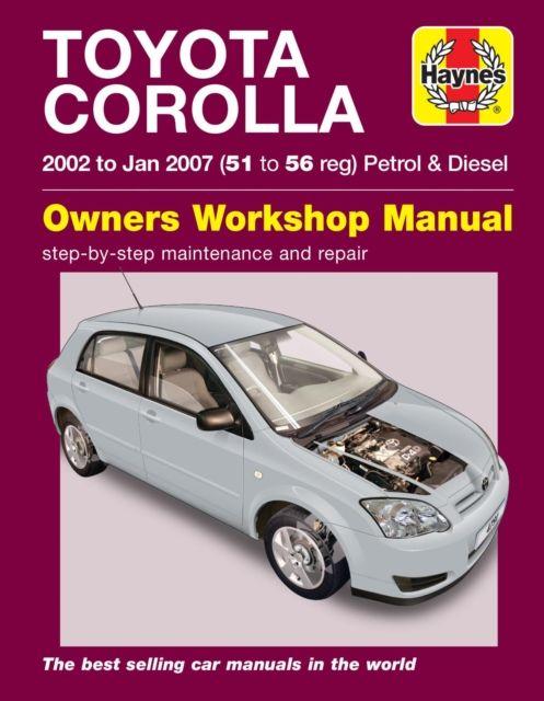 Vorderes Coverbild Toyota Corolla (02 - Jan 07) 51 to 56
