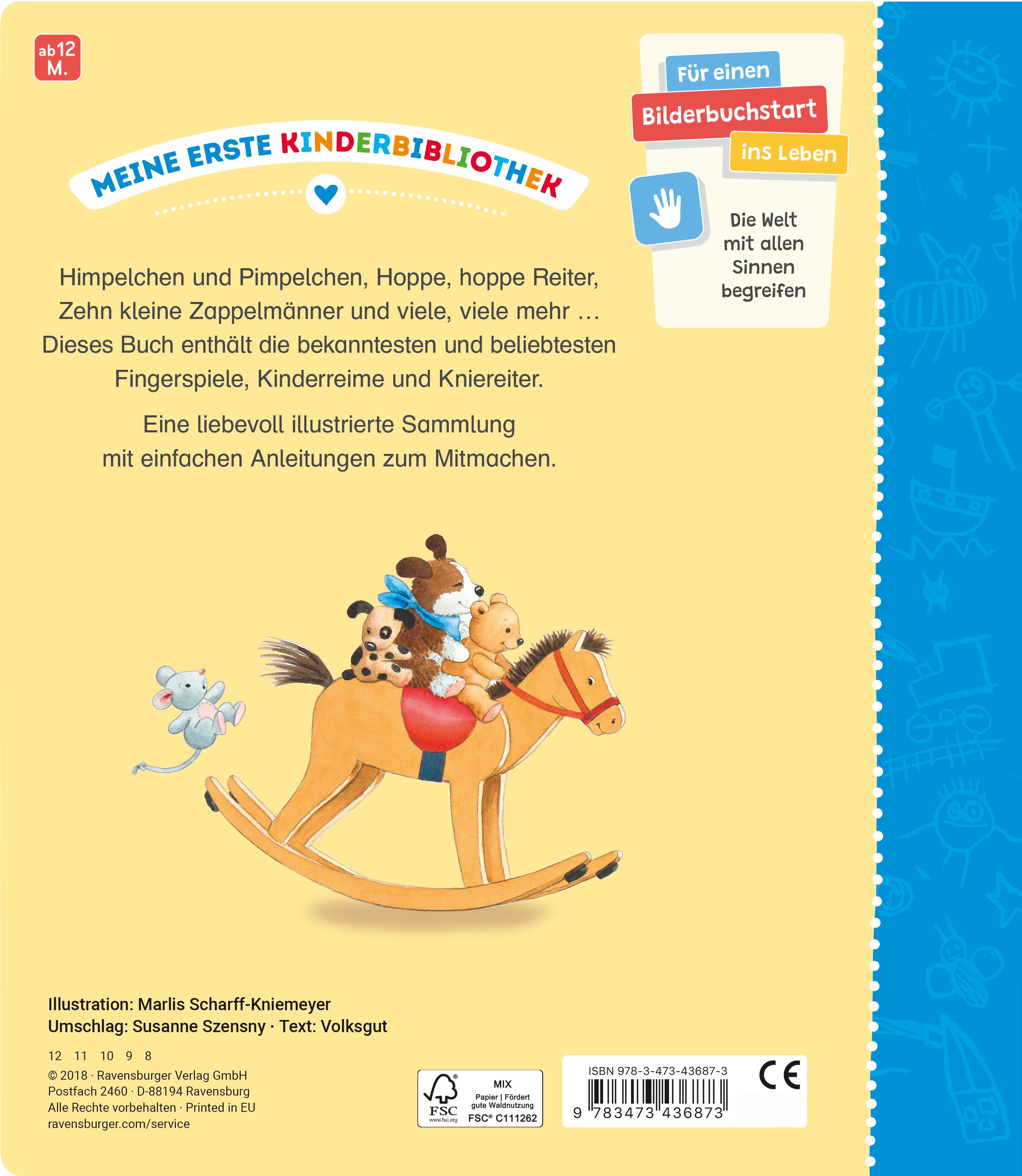 Rückseitencover Meine ersten Fingerspiele und Kinderreime