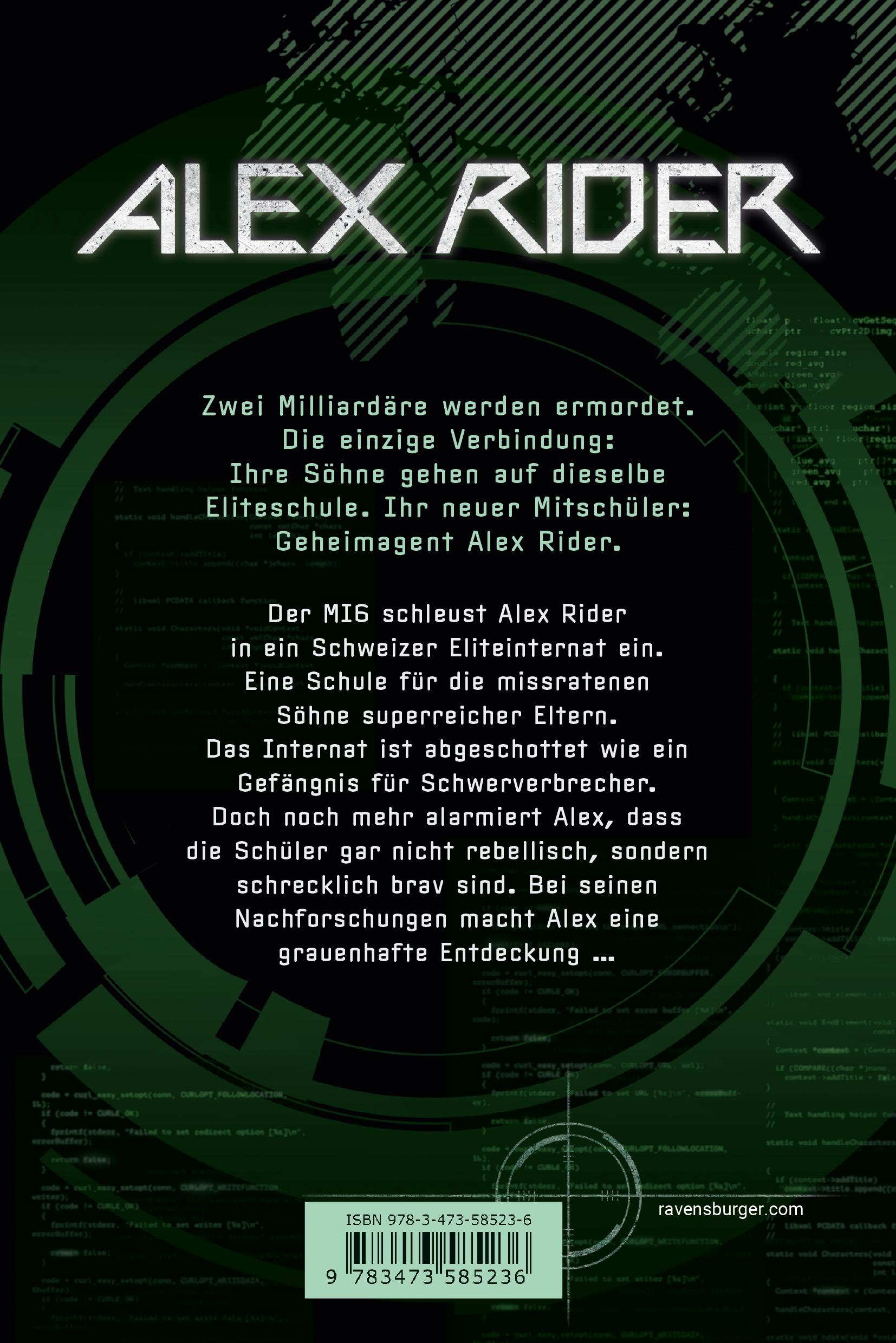 Rückseitencover Alex Rider 02: Gemini-Project