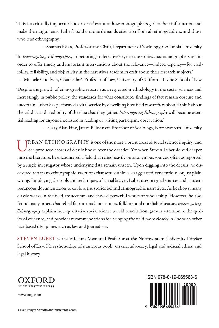 Rückseitencover Interrogating Ethnography