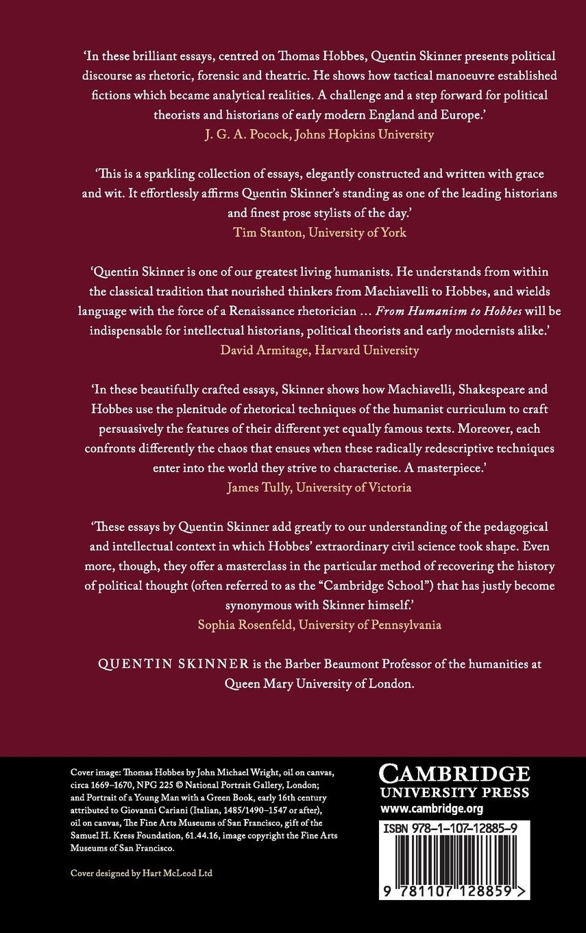 Rückseitencover From Humanism to Hobbes