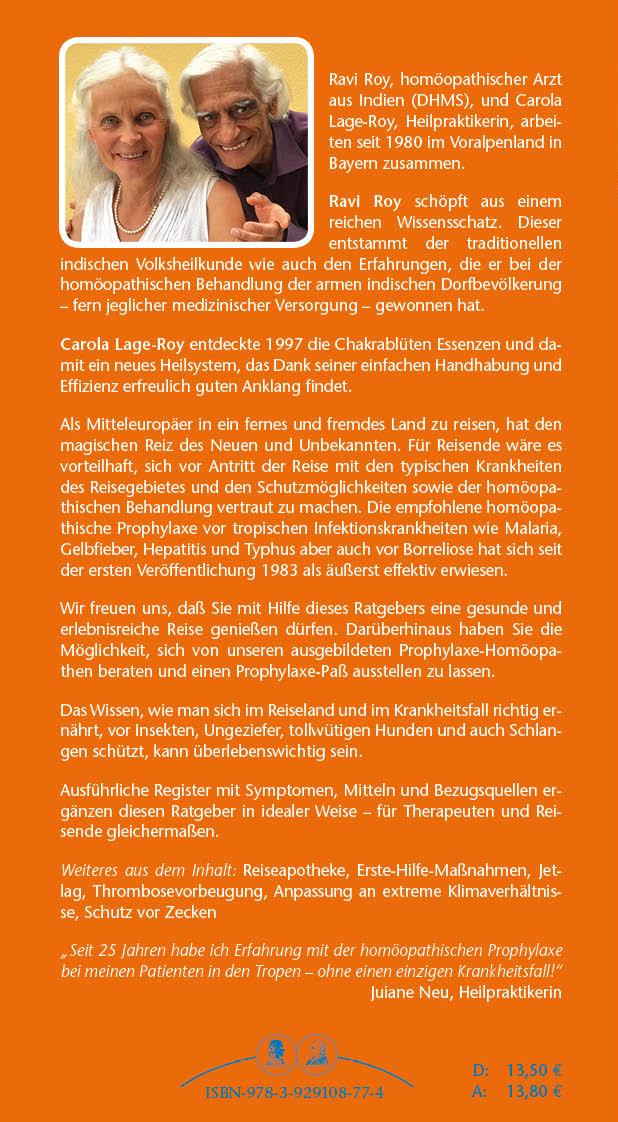 Rückseitencover Homöopathische Ratgeber: Reisen