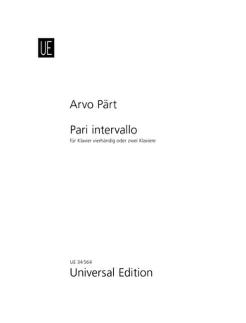 Vorderes Coverbild Pari intervallo