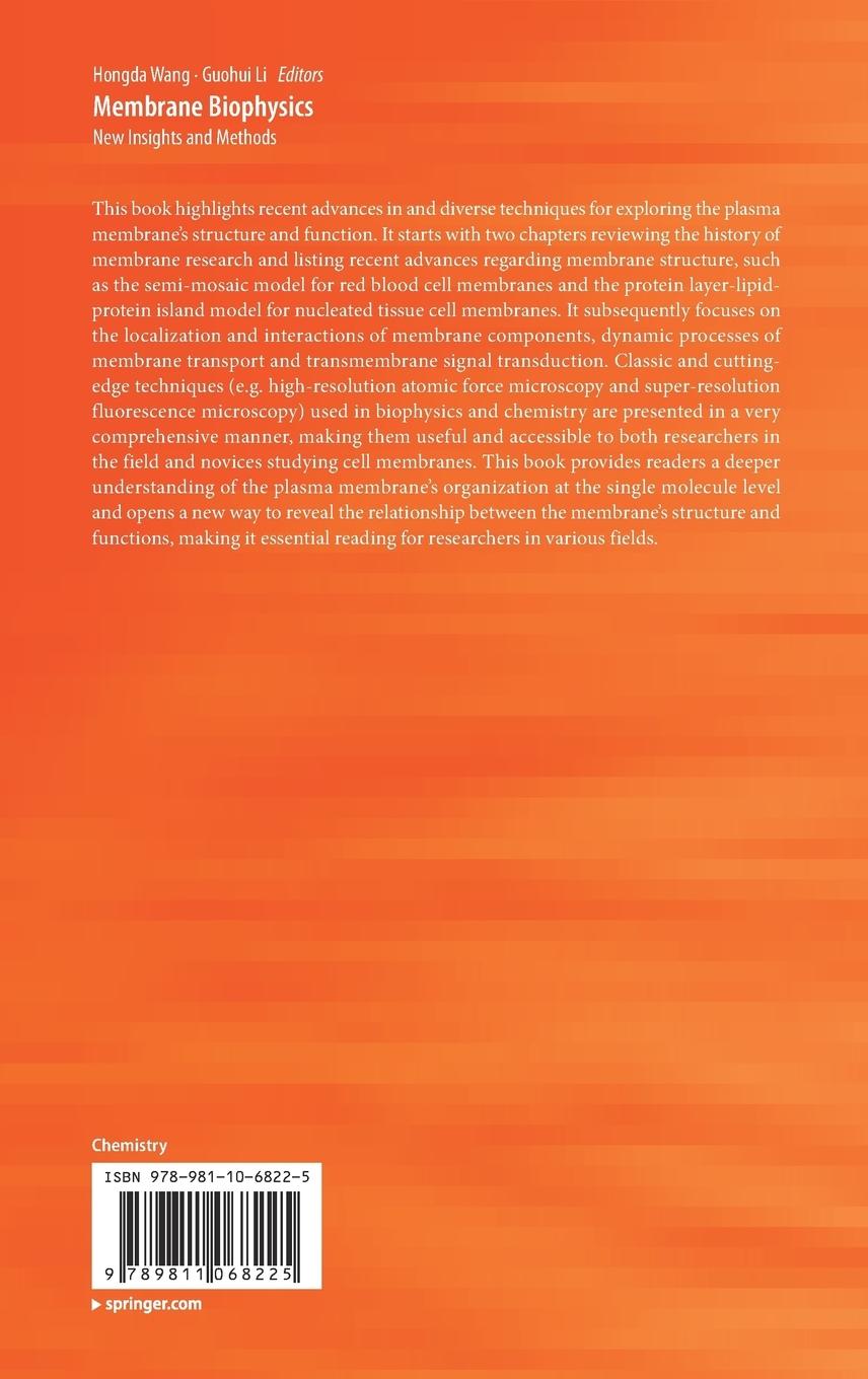 Rückseitencover Membrane Biophysics