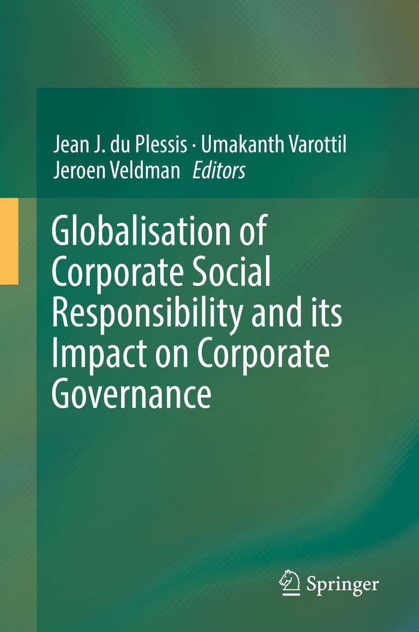 Vorderes Coverbild Globalisation of Corporate Social Responsibility and its Impact on Corporate Governance
