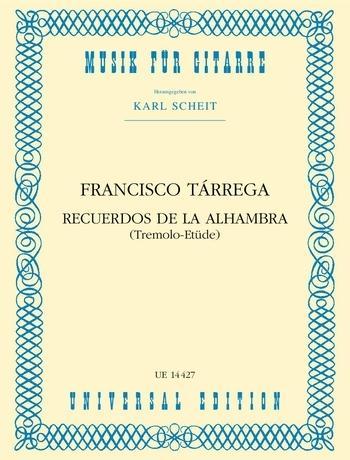 Vorderes Coverbild Recuerdos de la Alhambra