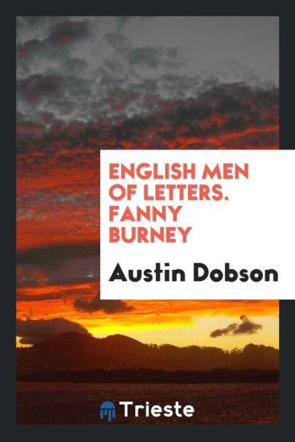 Vorderes Coverbild English Men of Letters. Fanny Burney