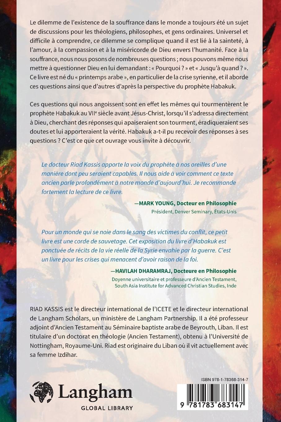 Rückseitencover Pourquoi, Seigneur ?