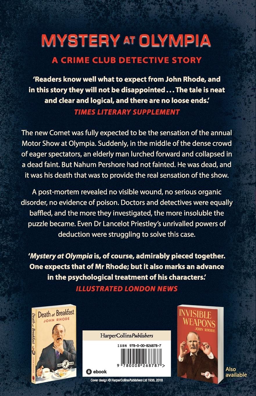 Rückseitencover Mystery at Olympia