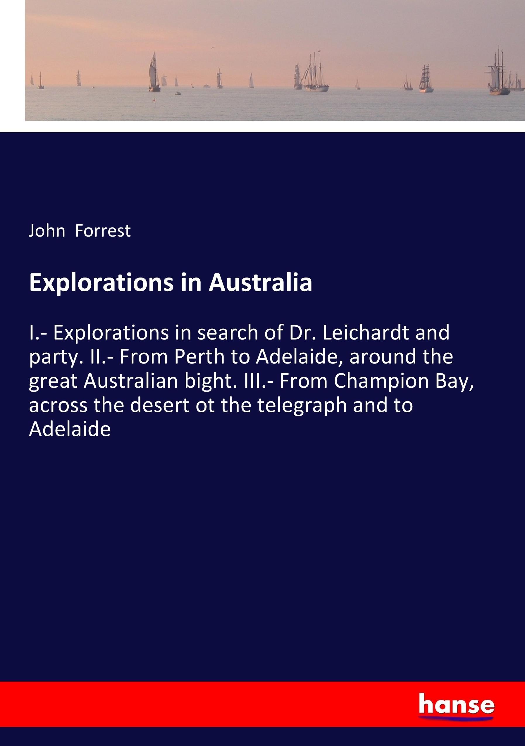 Vorderes Coverbild Explorations in Australia