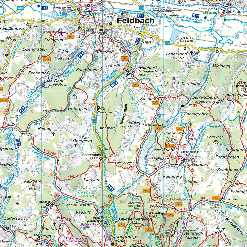 Beispielinhalt (Bild) Südoststeirisches Hügelland 1 : 50 000. WK 412