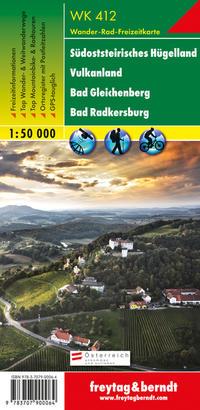 Vorderes Coverbild Südoststeirisches Hügelland 1 : 50 000. WK 412