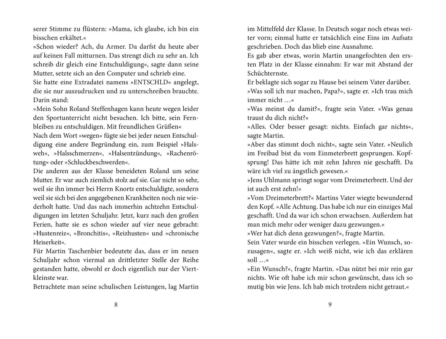 Beispielinhalt (Bild) Ein Sams für Martin Taschenbier