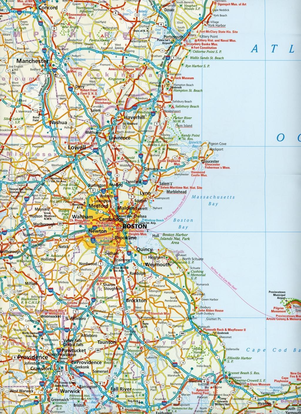 Beispielinhalt (Bild) World Mapping Project USA 05 Neuengland 1 : 600 000