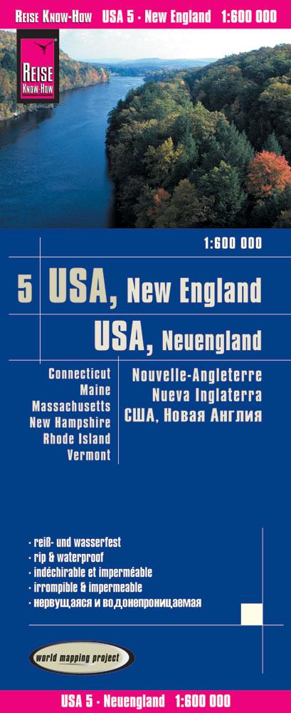 Vorderes Coverbild World Mapping Project USA 05 Neuengland 1 : 600 000