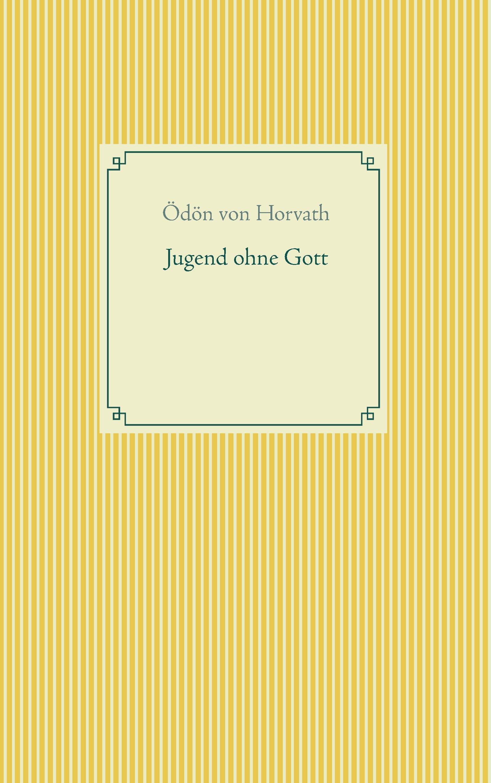 Vorderes Coverbild Jugend ohne Gott