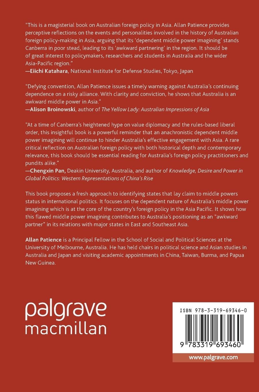 Rückseitencover Australian Foreign Policy in Asia