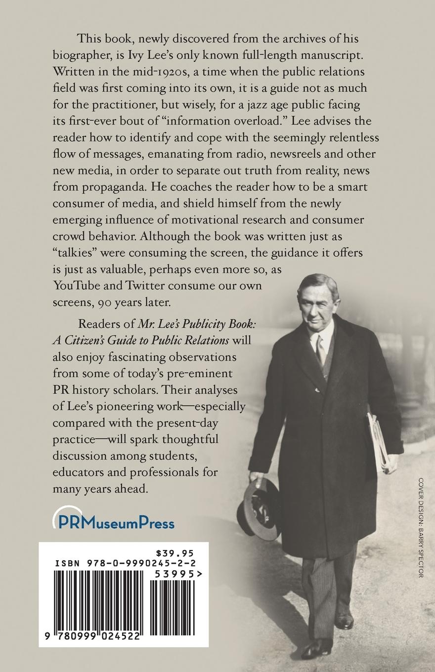 Rückseitencover Mr. Lee's Publicity Book