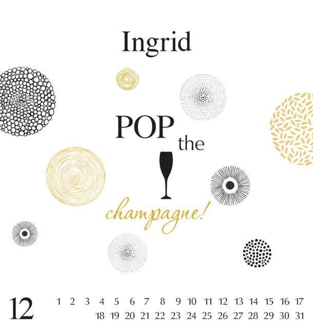 Beispielinhalt (Bild) Namenskalender Ingrid