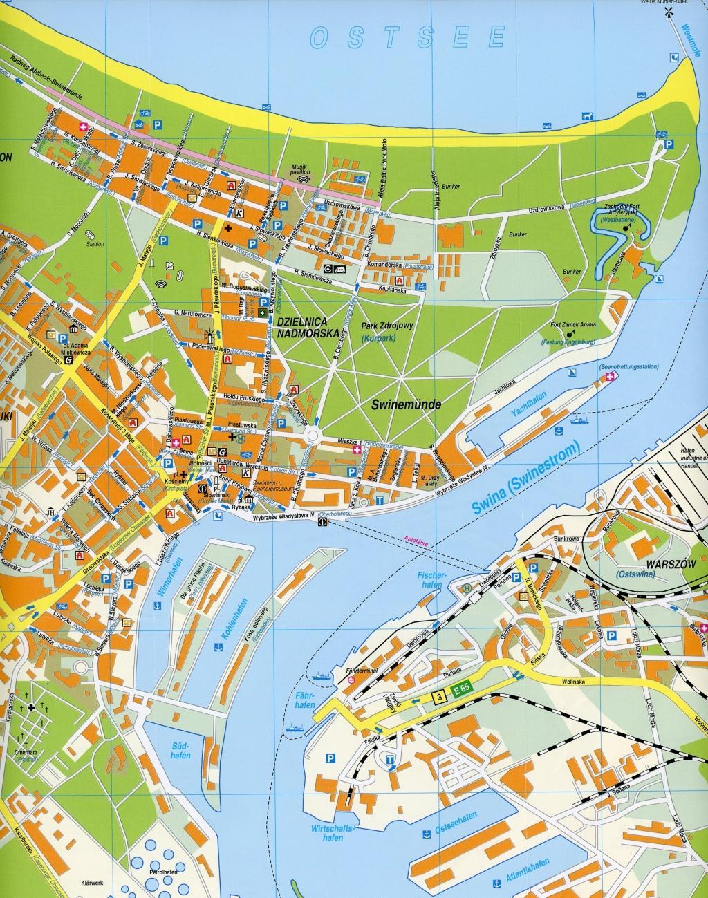 Beispielinhalt (Bild) Heringsdorf, Ahlbeck, Bansin & Swinemünde/Swinoujscie Ortspläne