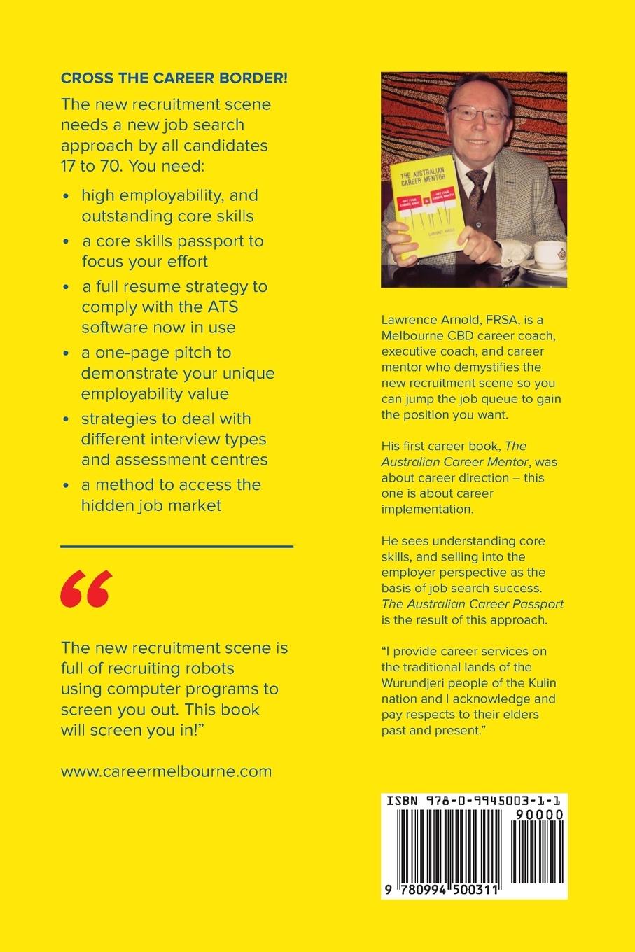 Rückseitencover The Australian Career Passport: Cross the Career Border with Your Core Skills for Work