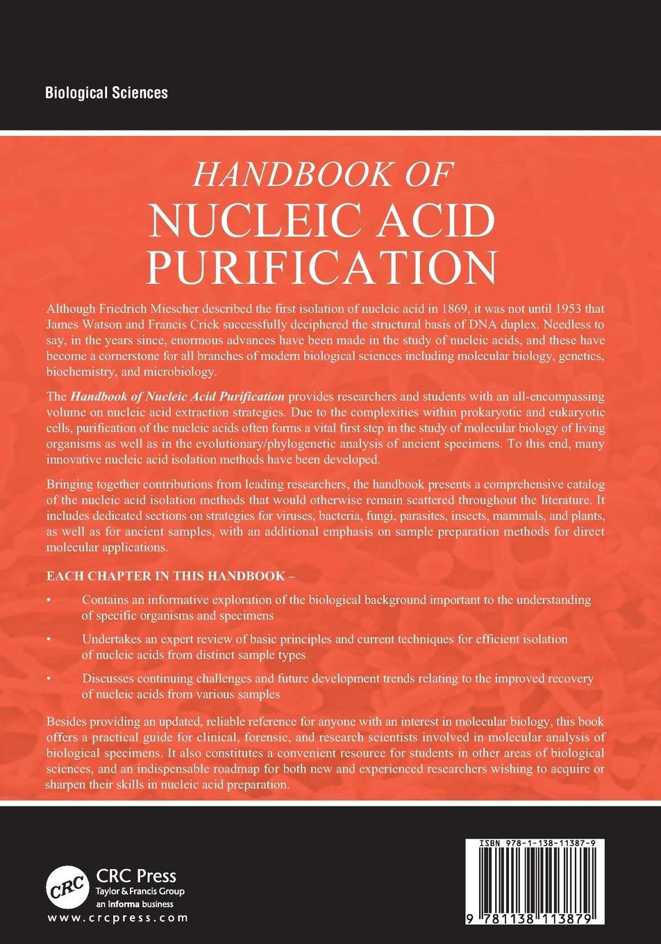 Rückseitencover Handbook of Nucleic Acid Purification