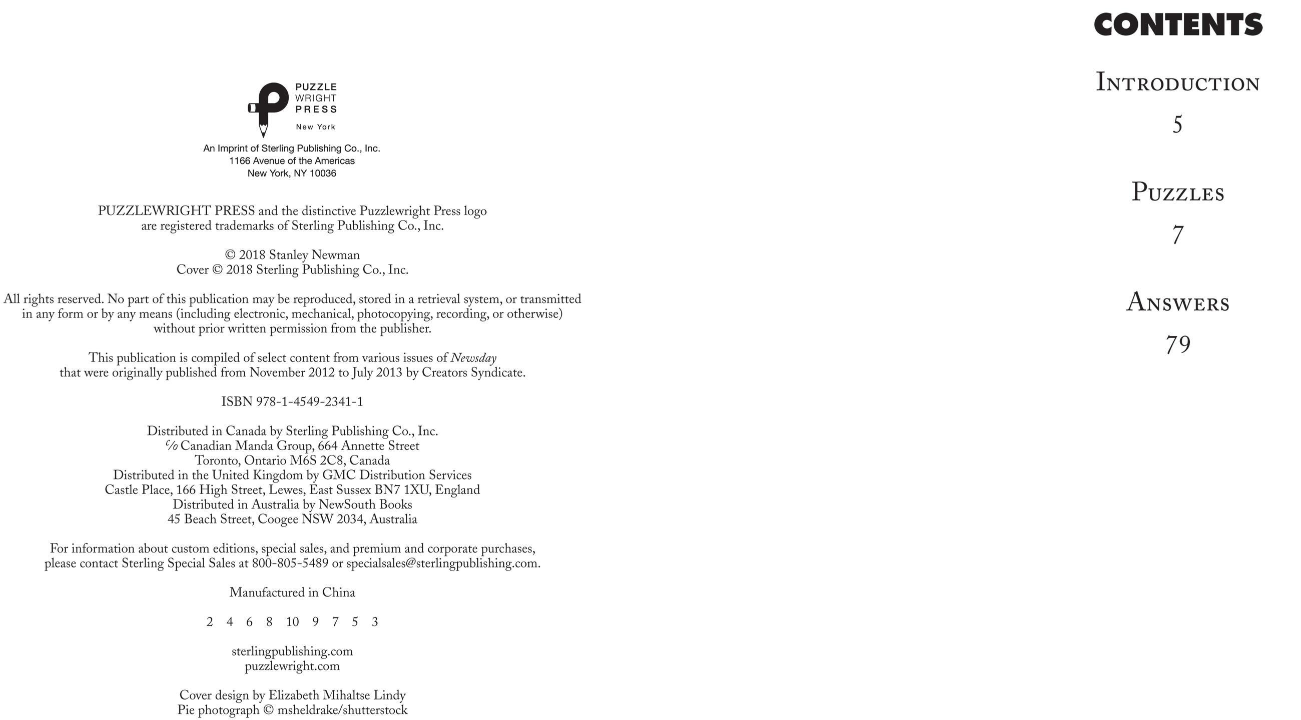 Beispielinhalt (Bild) Easy as Pie Crosswords: Nice & Easy!