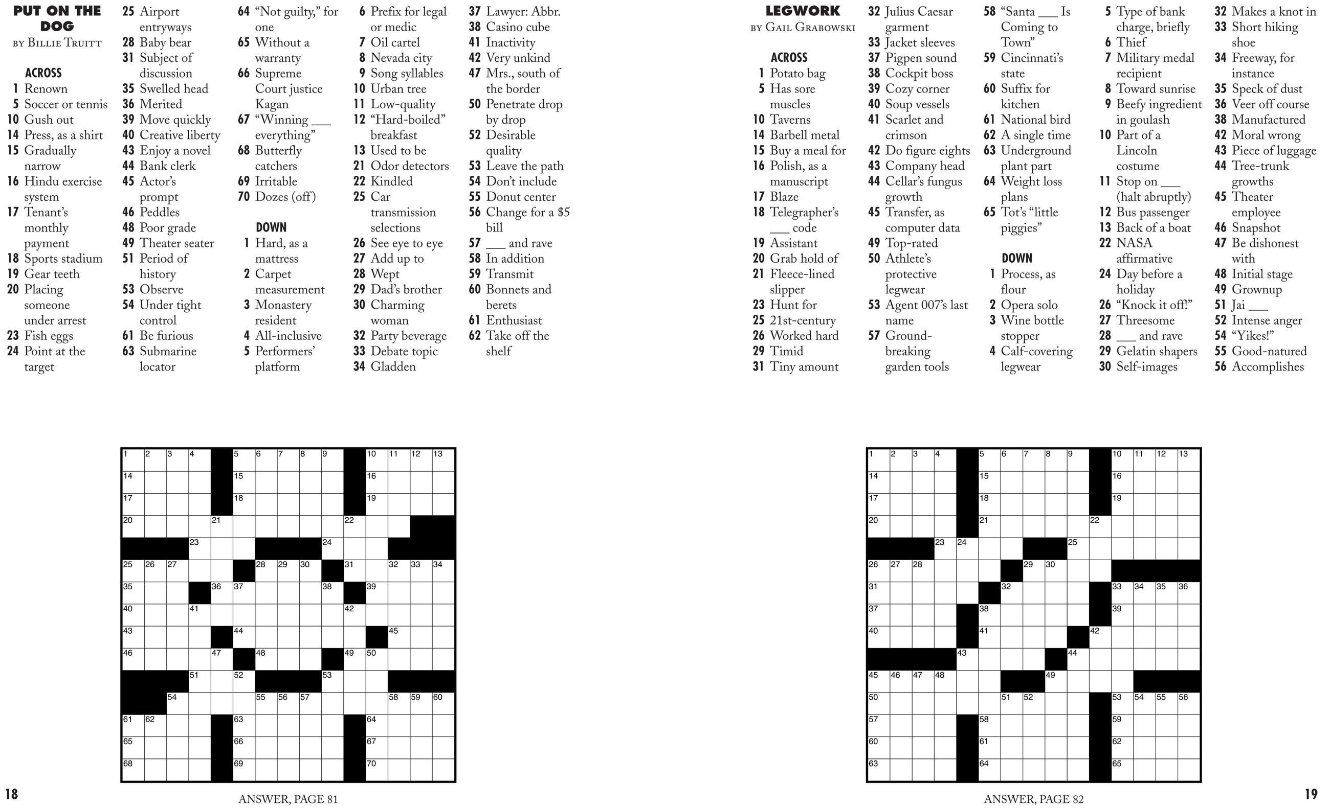 Beispielinhalt (Bild) Easy as Pie Crosswords: Nice & Easy!