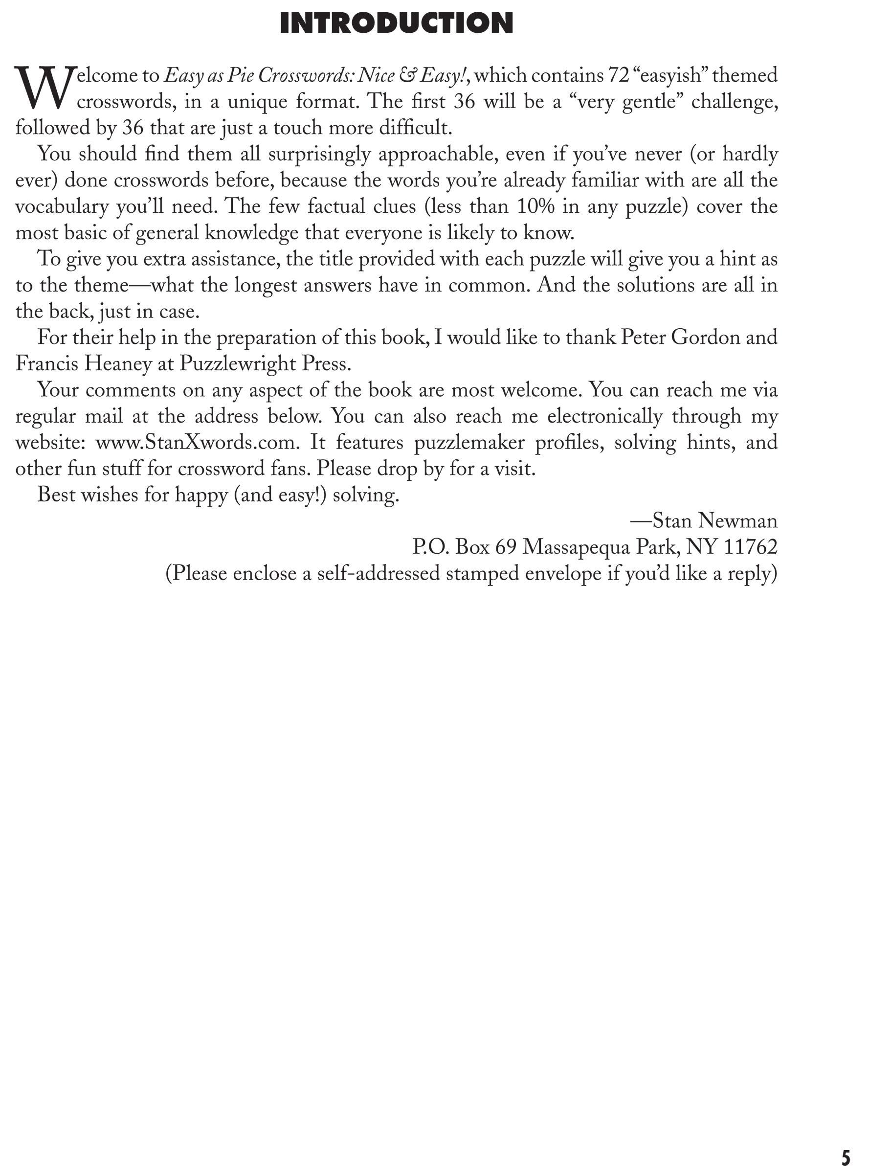 Beispielinhalt (Bild) Easy as Pie Crosswords: Nice & Easy!