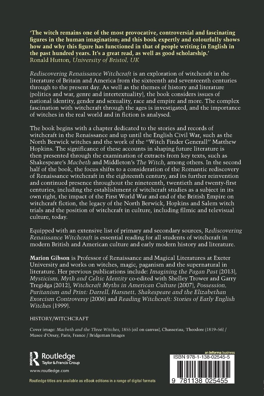 Rückseitencover Rediscovering Renaissance Witchcraft