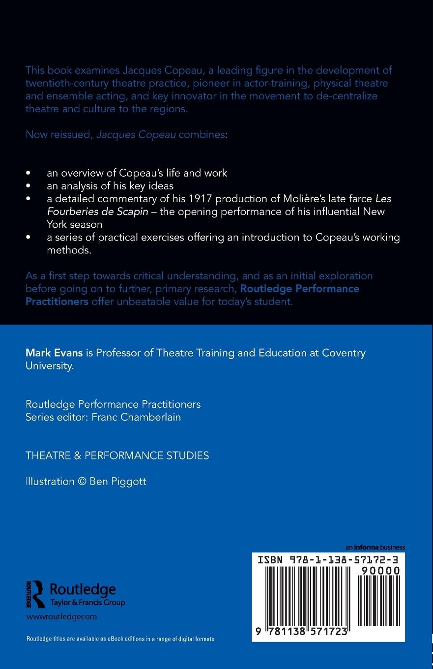 Rückseitencover Jacques Copeau