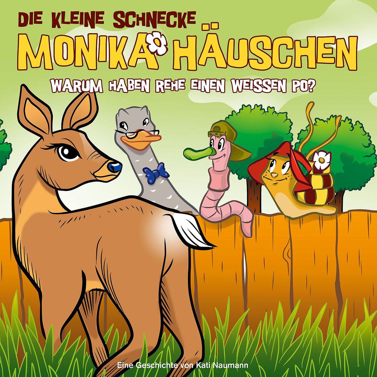 Vorderes Coverbild Die kleine Schnecke Monika Häuschen 50: Warum haben Rehe einen weißen Po?