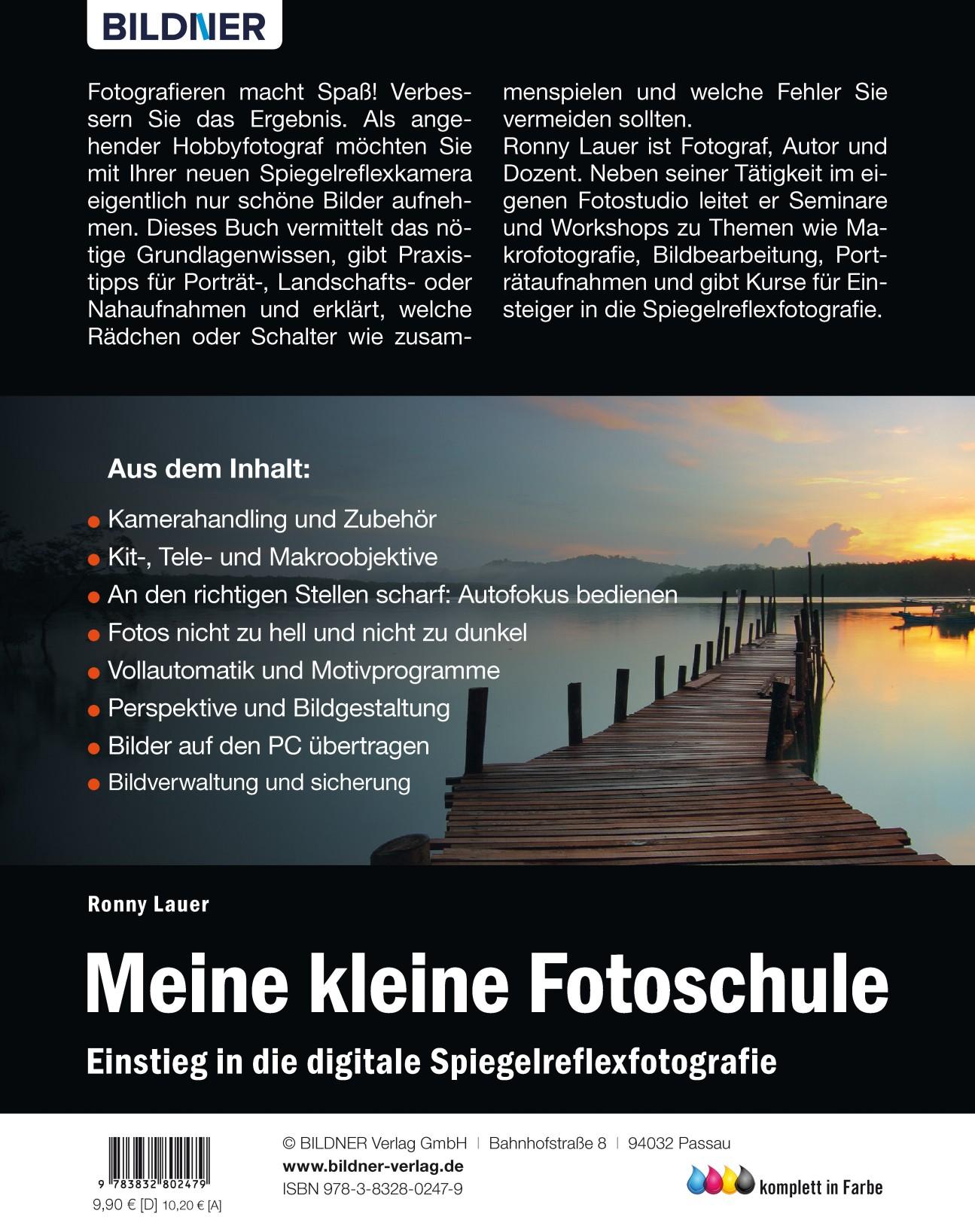 Rückseitencover Meine kleine Fotoschule