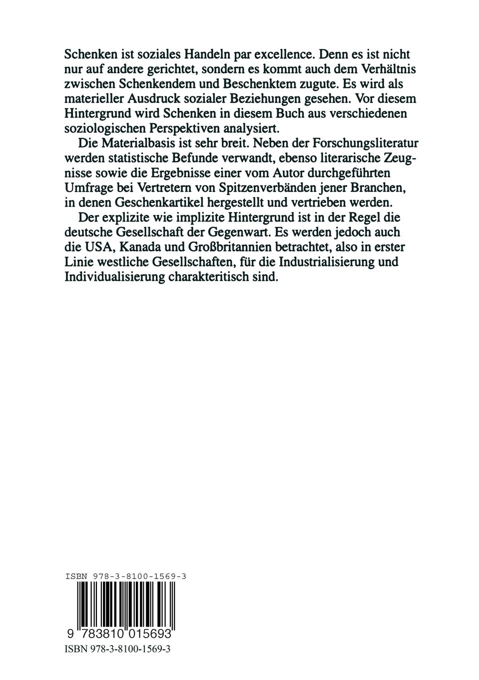 Rückseitencover Schenken