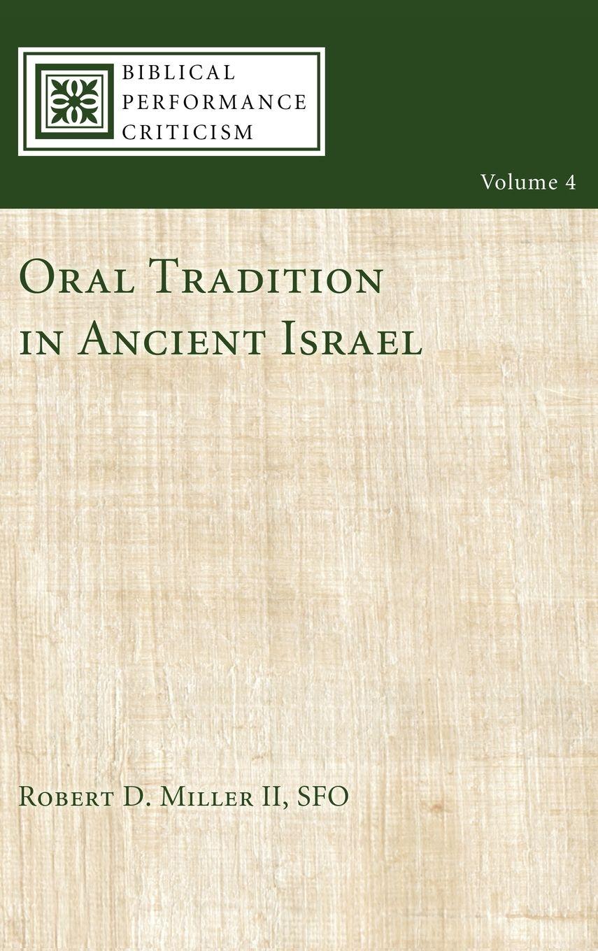 Vorderes Coverbild Oral Tradition in Ancient Israel