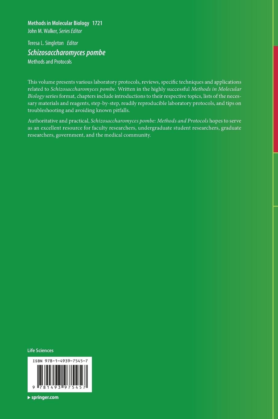 Rückseitencover Schizosaccharomyces pombe