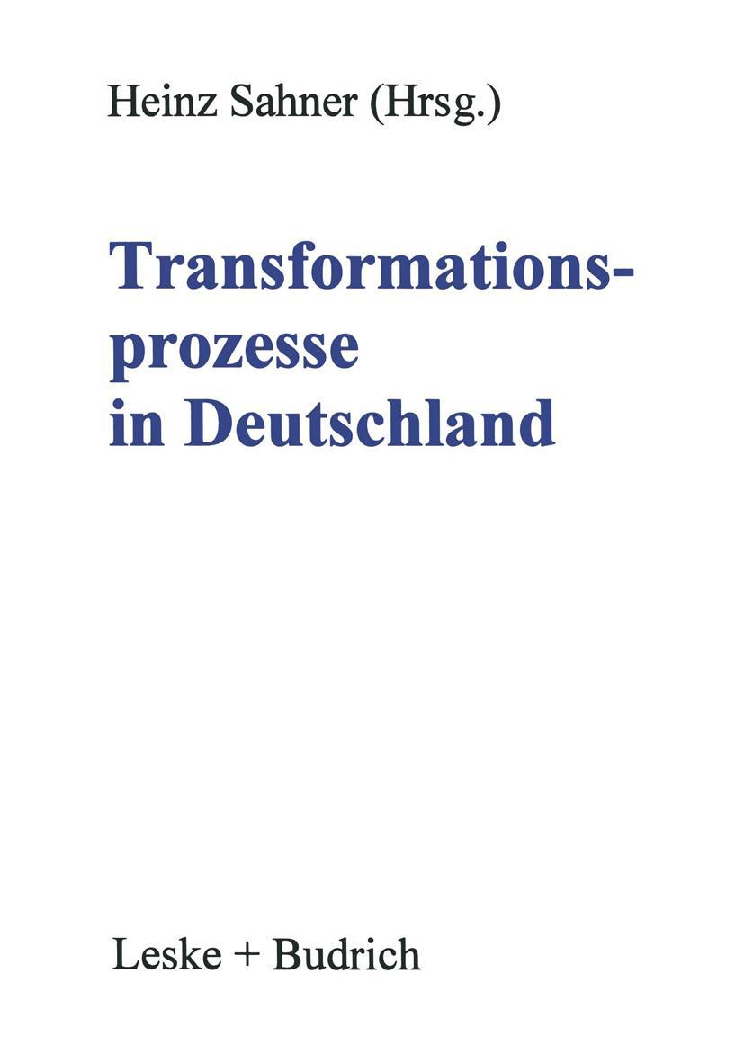 Vorderes Coverbild Transformationsprozesse in Deutschland