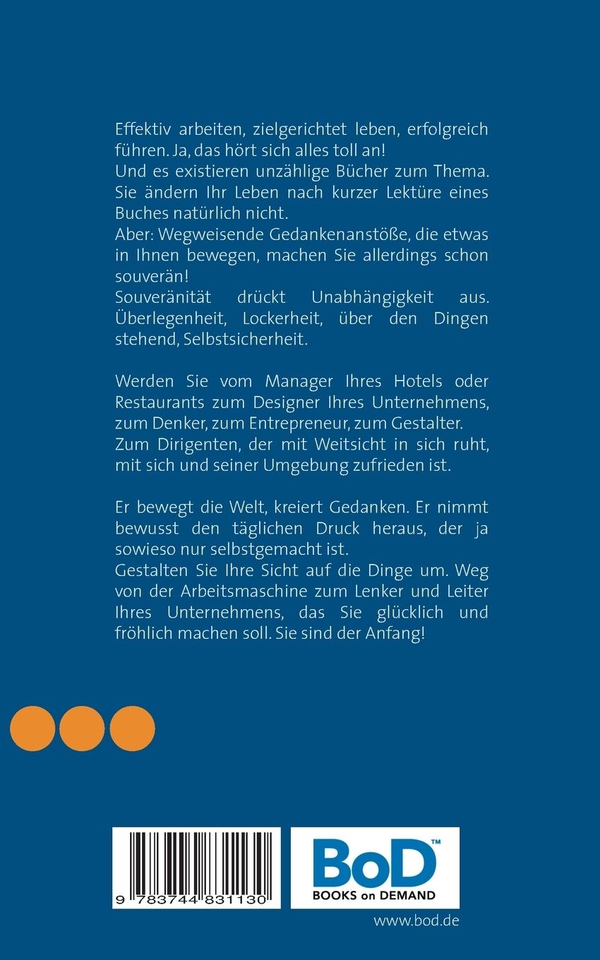 Rückseitencover Der souveräne Hotelier und Gastronom