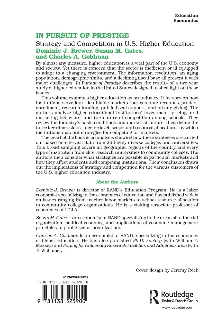 Rückseitencover In Pursuit of Prestige