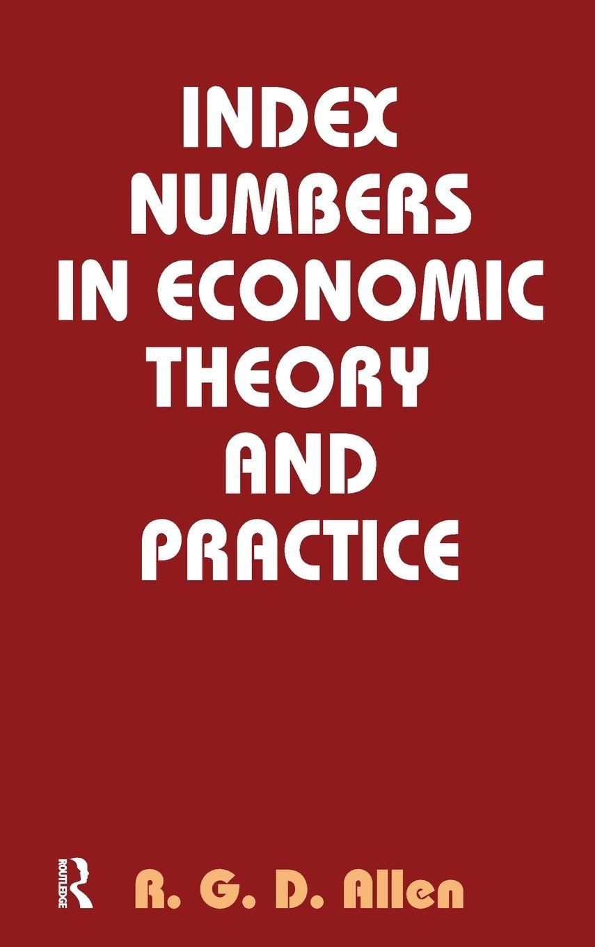 Vorderes Coverbild Index Numbers in Economic Theory and Practice