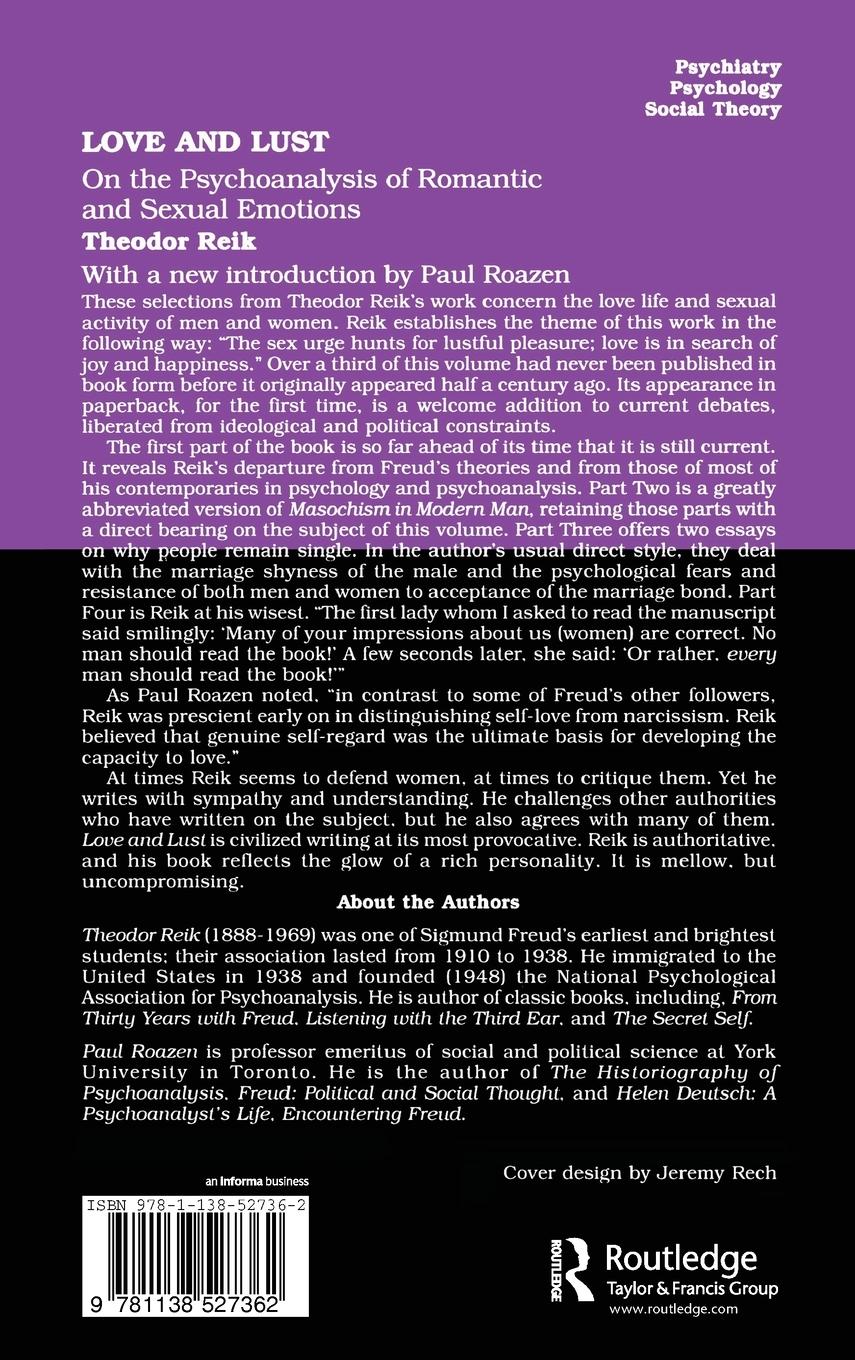 Rückseitencover Love and Lust