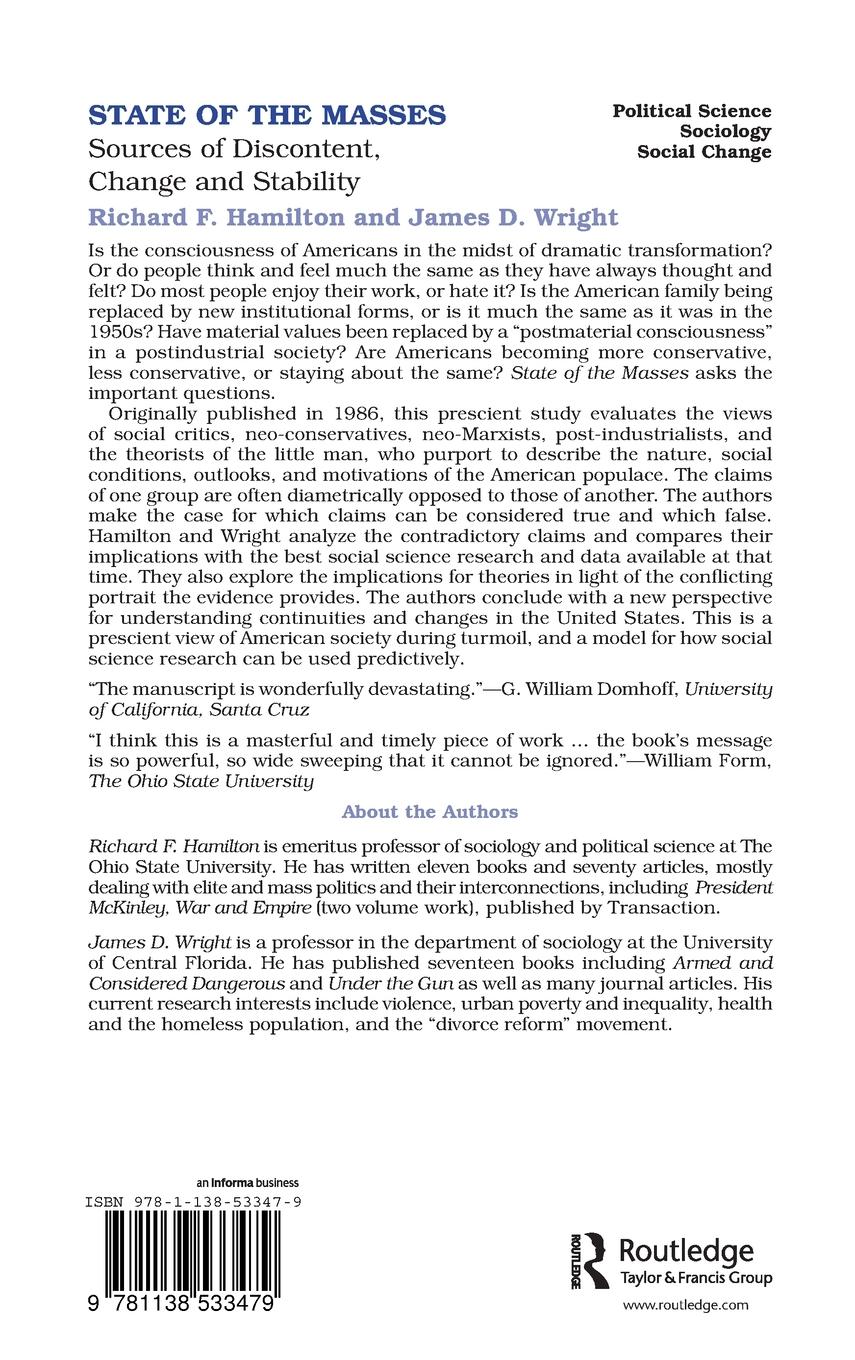 Rückseitencover State of the Masses