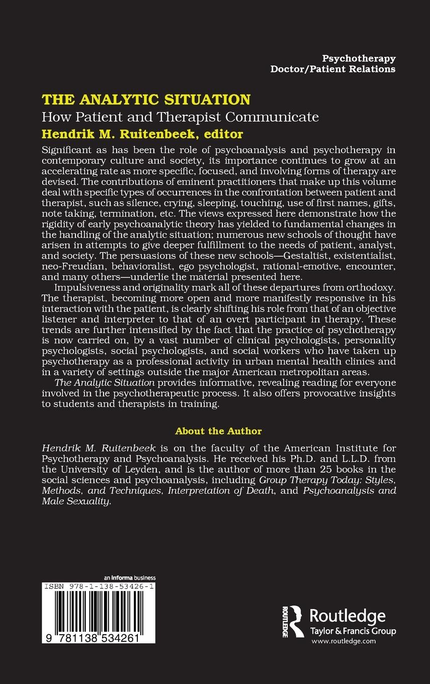 Rückseitencover The Analytic Situation