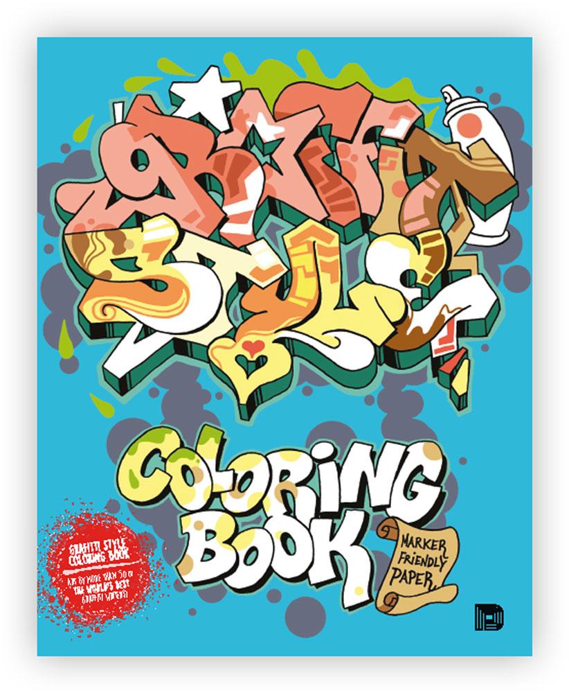 Vorderes Coverbild Graffiti Style Coloring Book