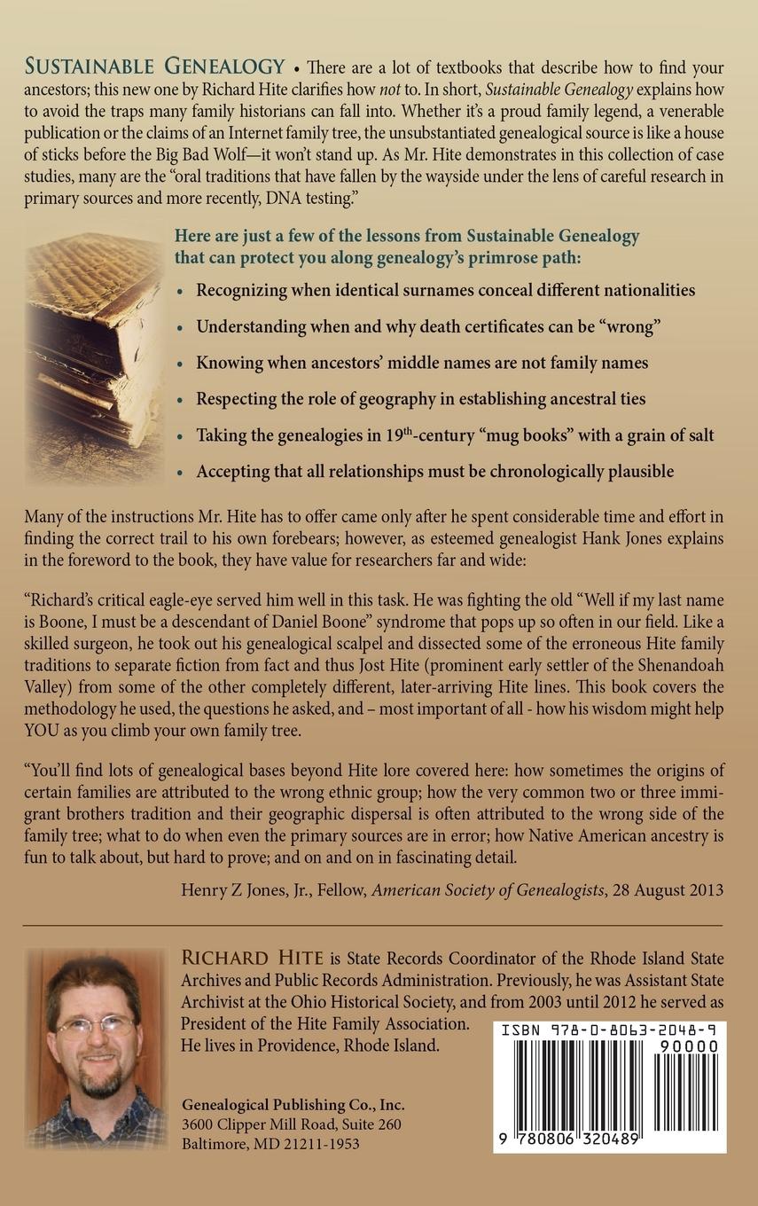 Rückseitencover Sustainable Genealogy