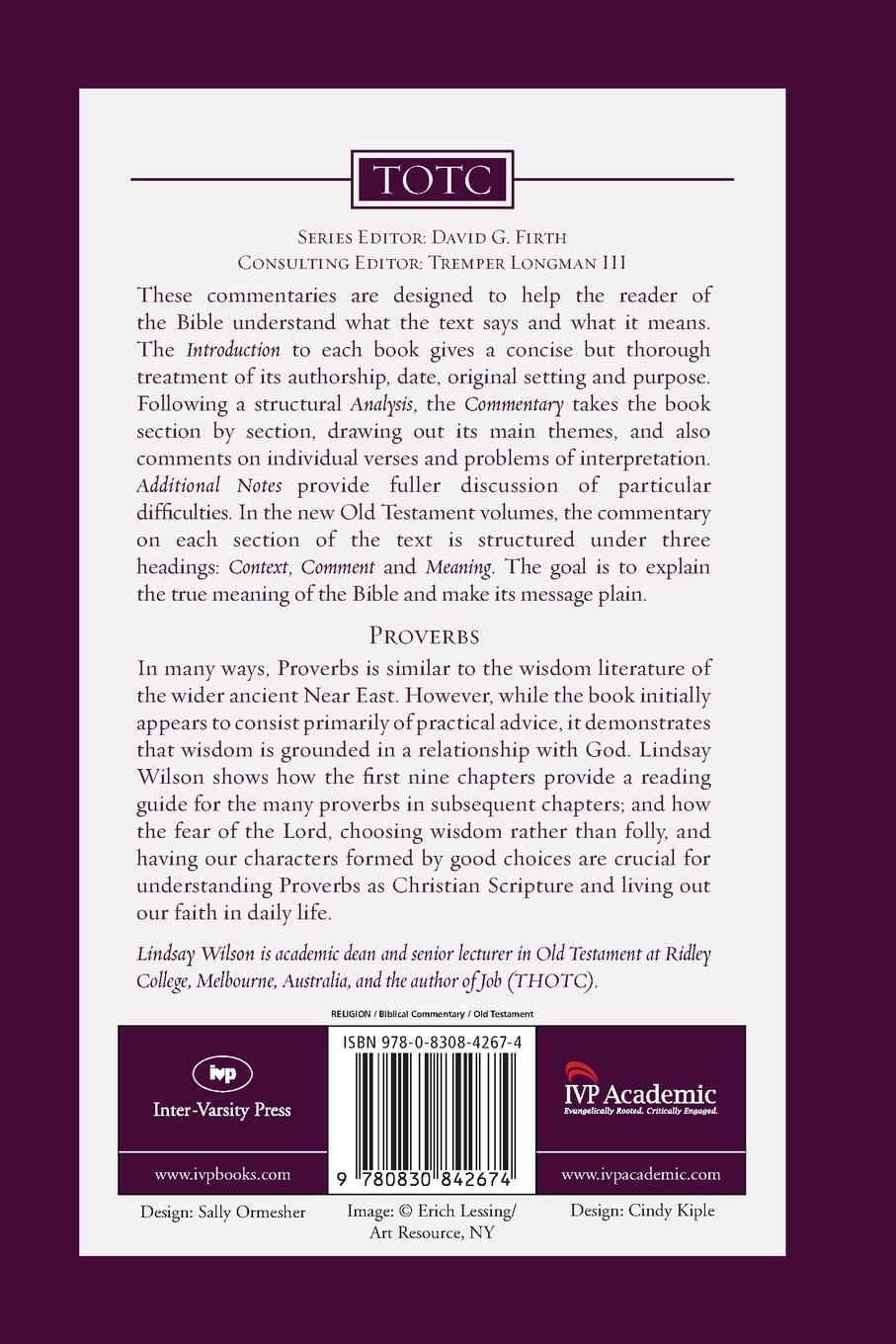 Rückseitencover Proverbs