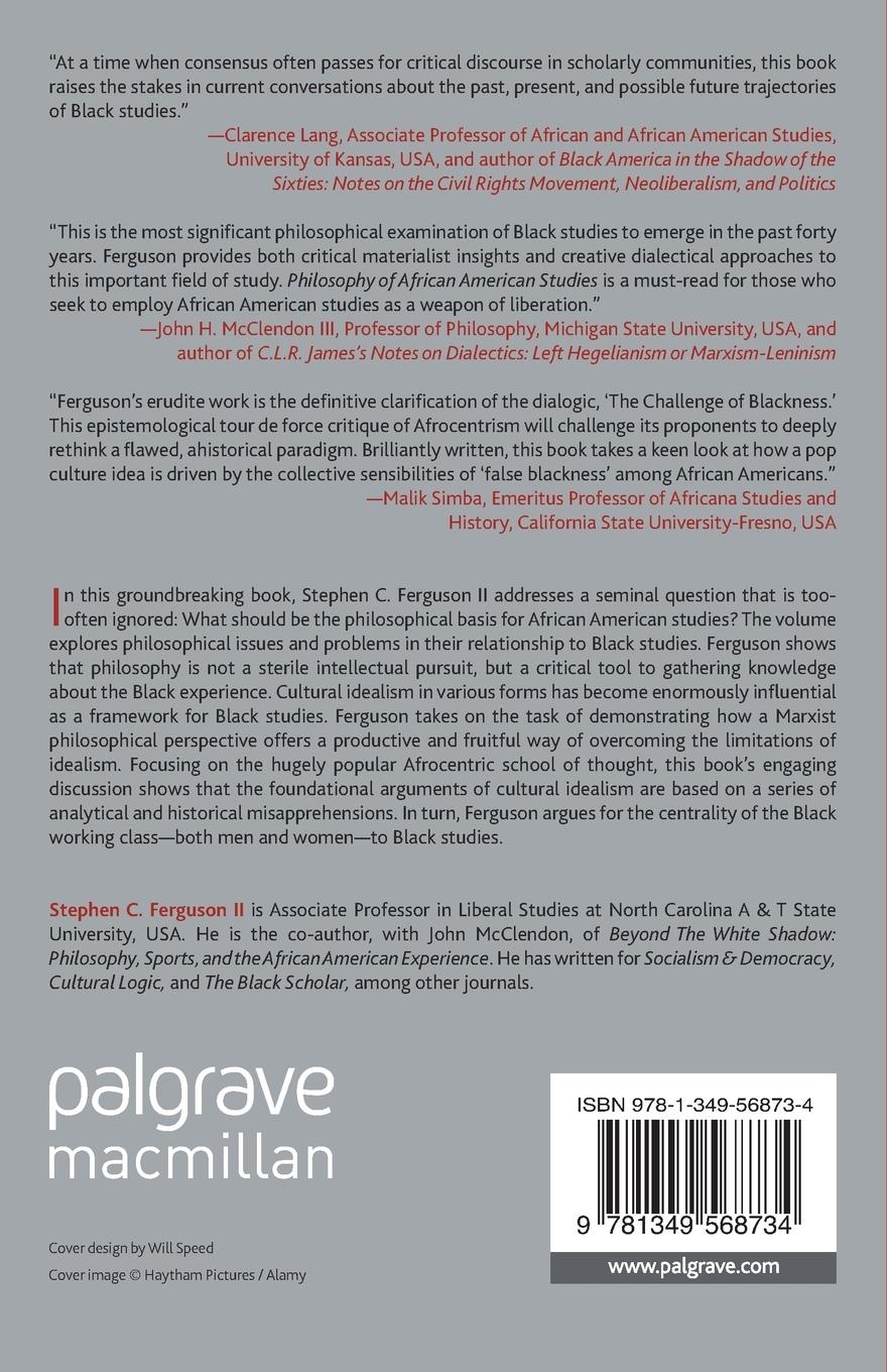 Rückseitencover Philosophy of African American Studies