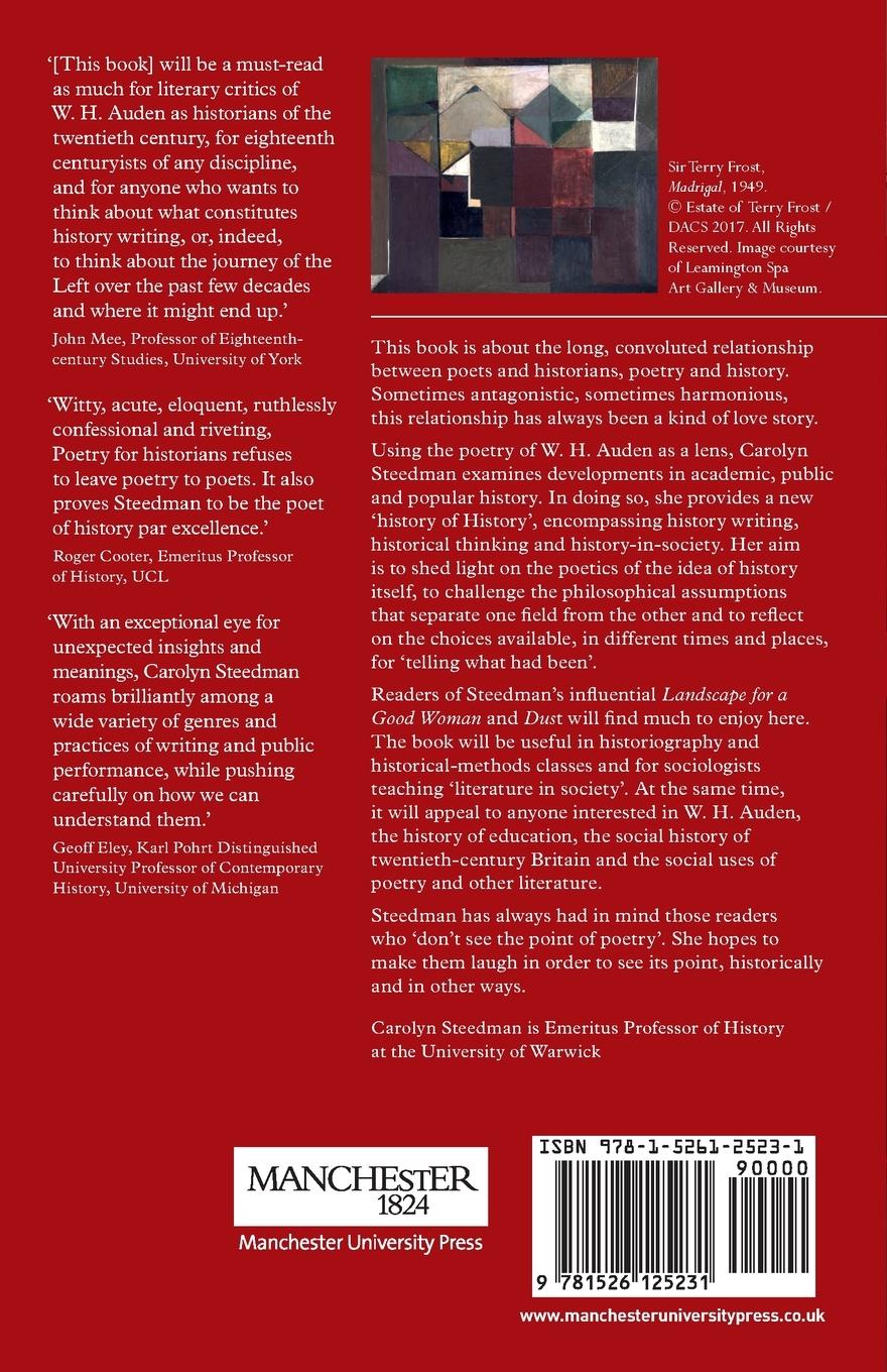 Rückseitencover Poetry for historians