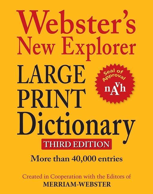 Vorderes Coverbild Webster's New Explorer Large Print Dictionary, Third Edition