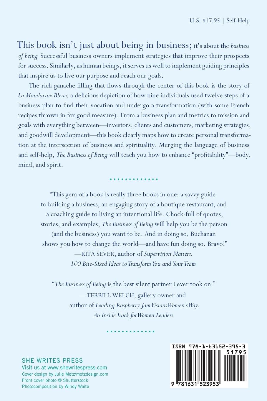 Rückseitencover The Business of Being